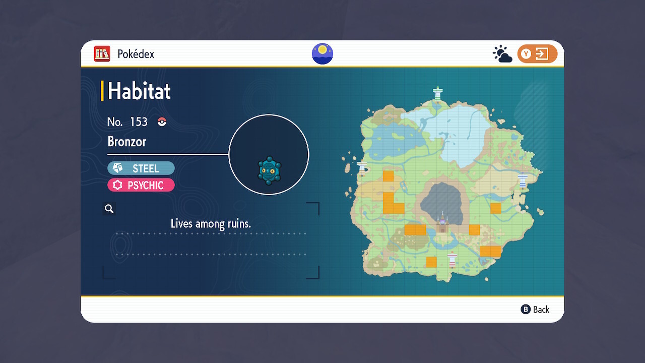 Em Pokemon Scarlet você precisará de 10 fragmentos de Bronzor.