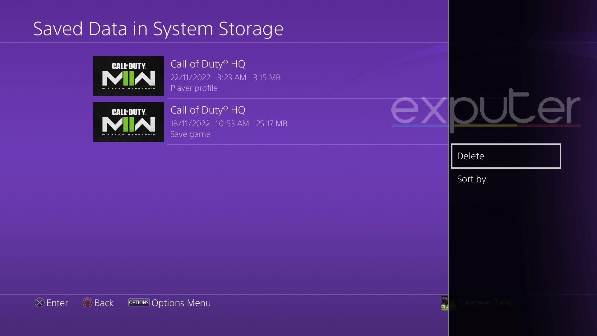 excluindo dados salvos perfil ps4 saindo correção de erro warzone 2.0