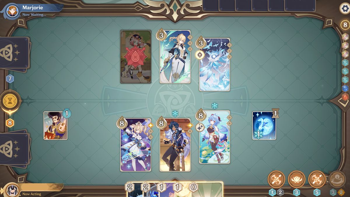 Um dos melhores baralhos de cartas colecionáveis do Genshin Impact mostra Ganyu.