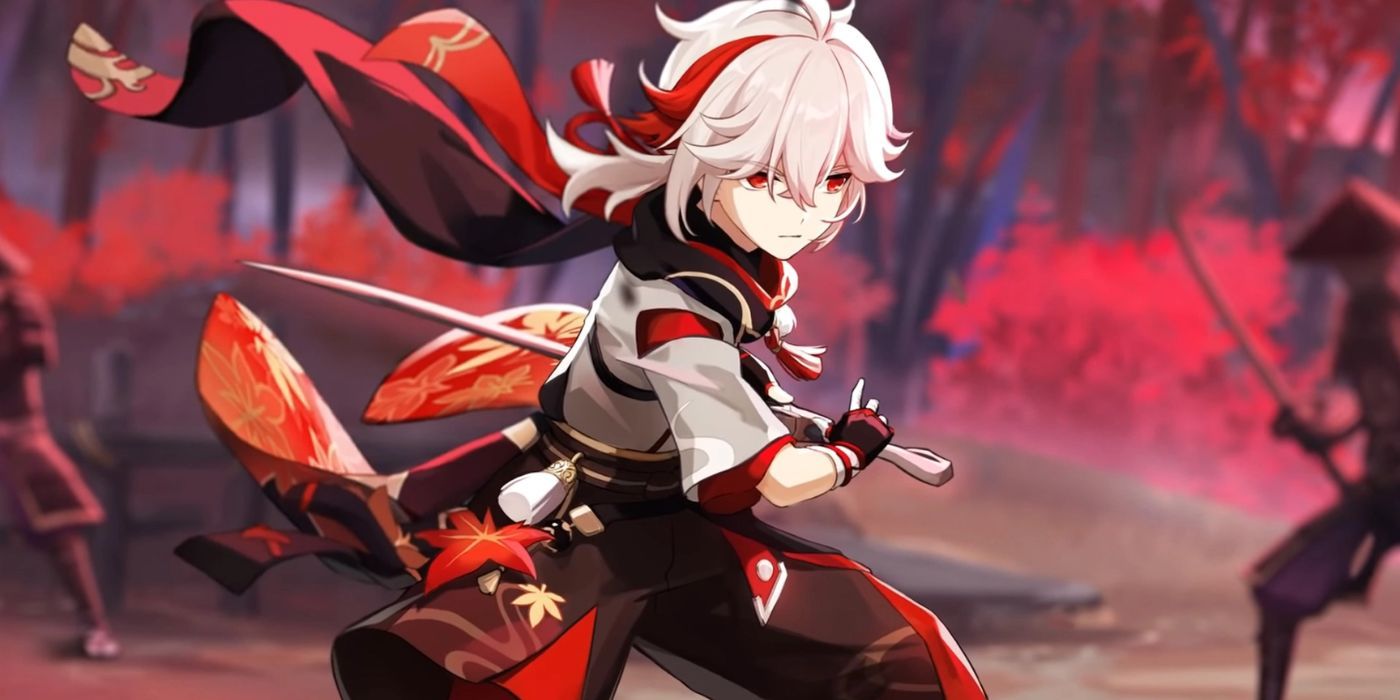Kaedehara Kazuha em Genshin Impact.