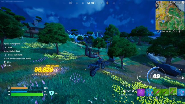Fortnite: um método rápido e fácil de obter muitos pontos de manobra com Dirt Bikes