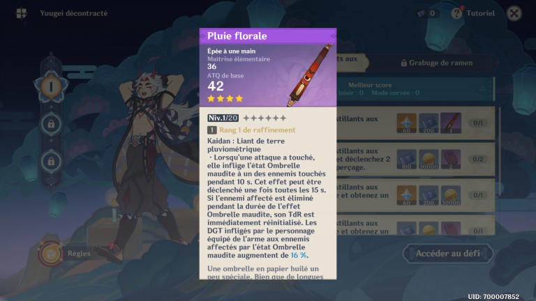 Genshin Impact, Kimodameshi d'Akitsu: Une arme exclusive et plus de 1000 primo-gemmes à y récupérer ! Genshin Impact, Kimodameshi d'Akitsu: Une arme exclusive et plus de 1000 primo-gemmes à y récupérer !