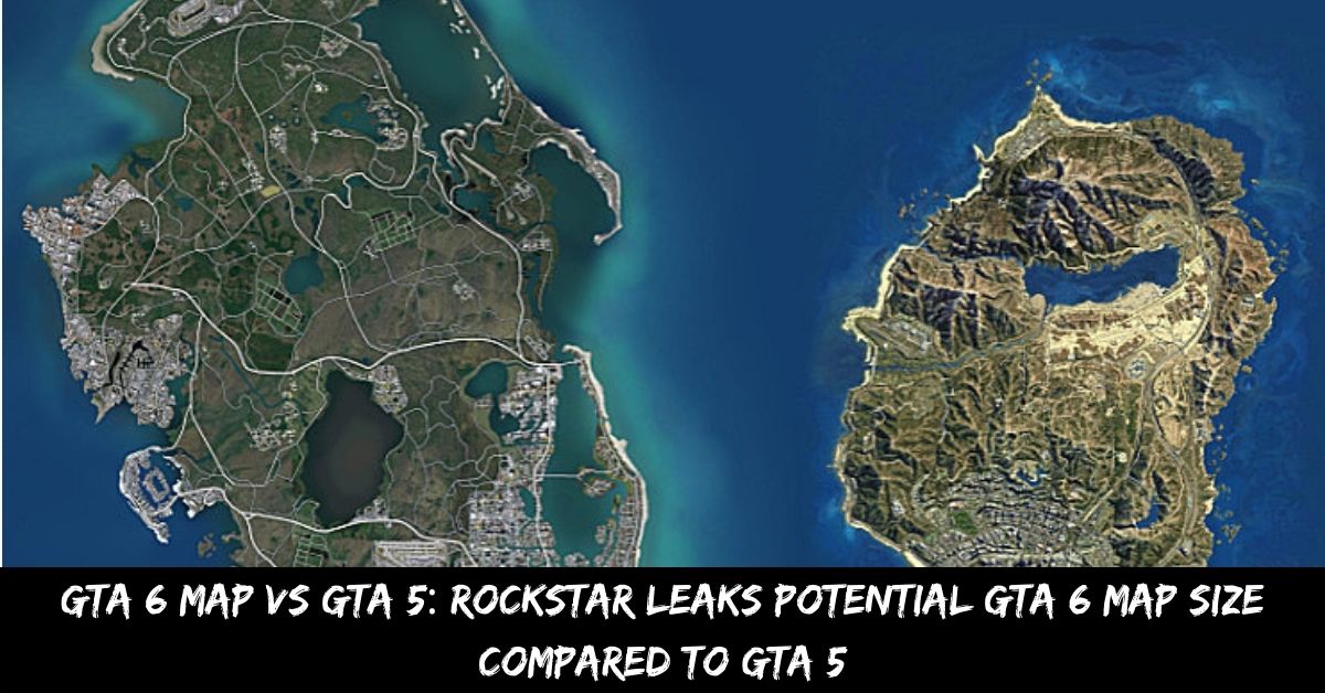 Tamanho potencial do mapa do GTA 6 em comparação com o GTA 5