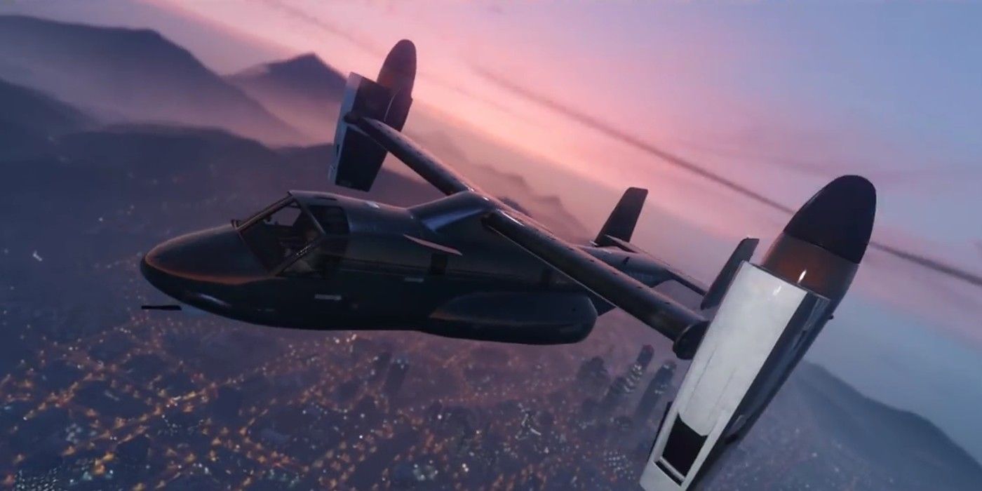 Dirigível do trailer de Grand Theft Auto Online's Doomsday Heist