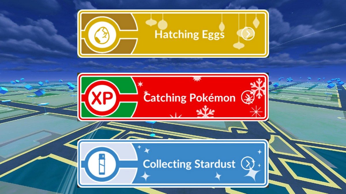 Melhor caminho a escolher na pesquisa Pokemon GO Winter Wishes