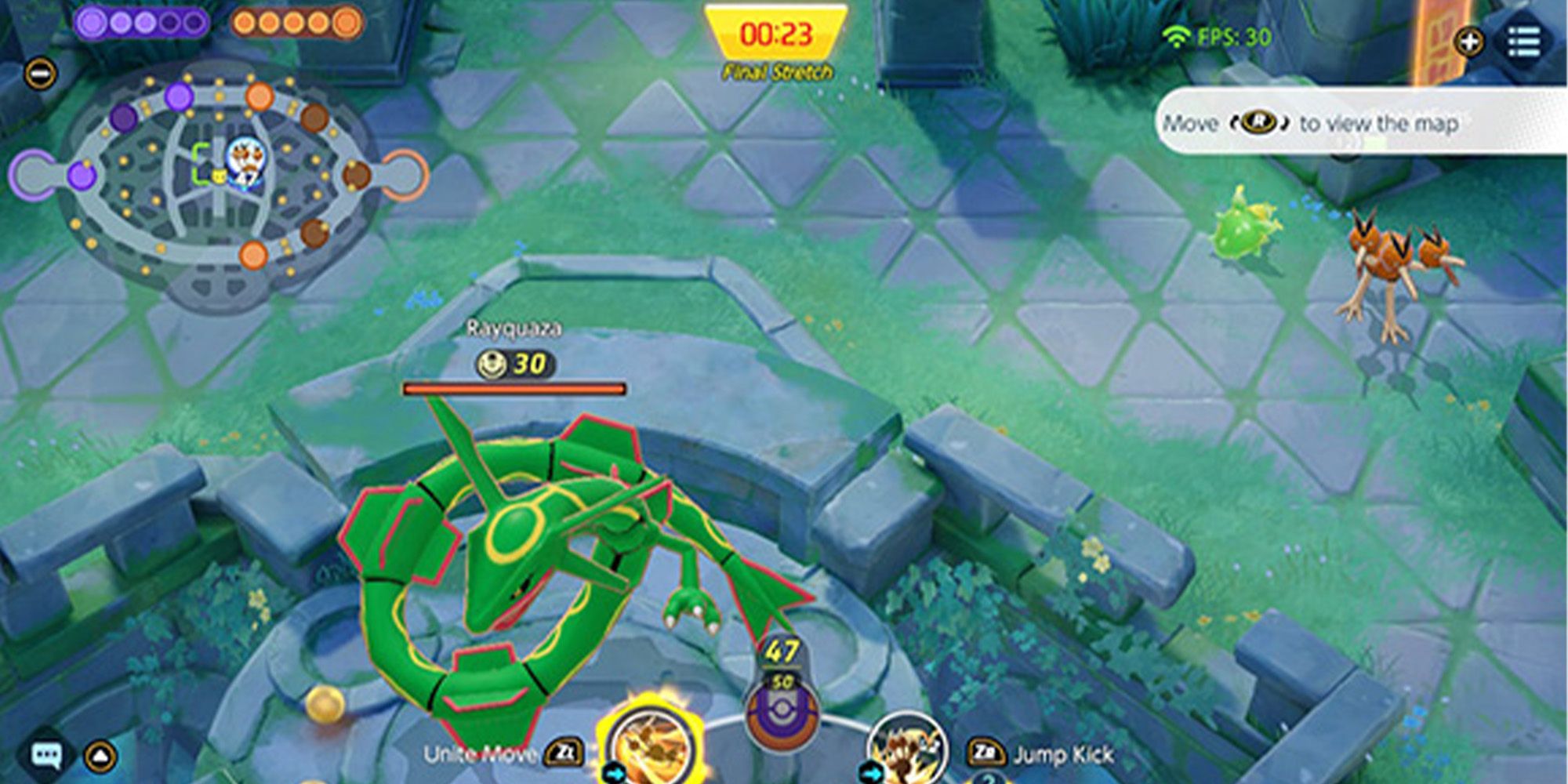 com 23 segundos restantes na fechadura, dotrio encara rayquaza sozinho