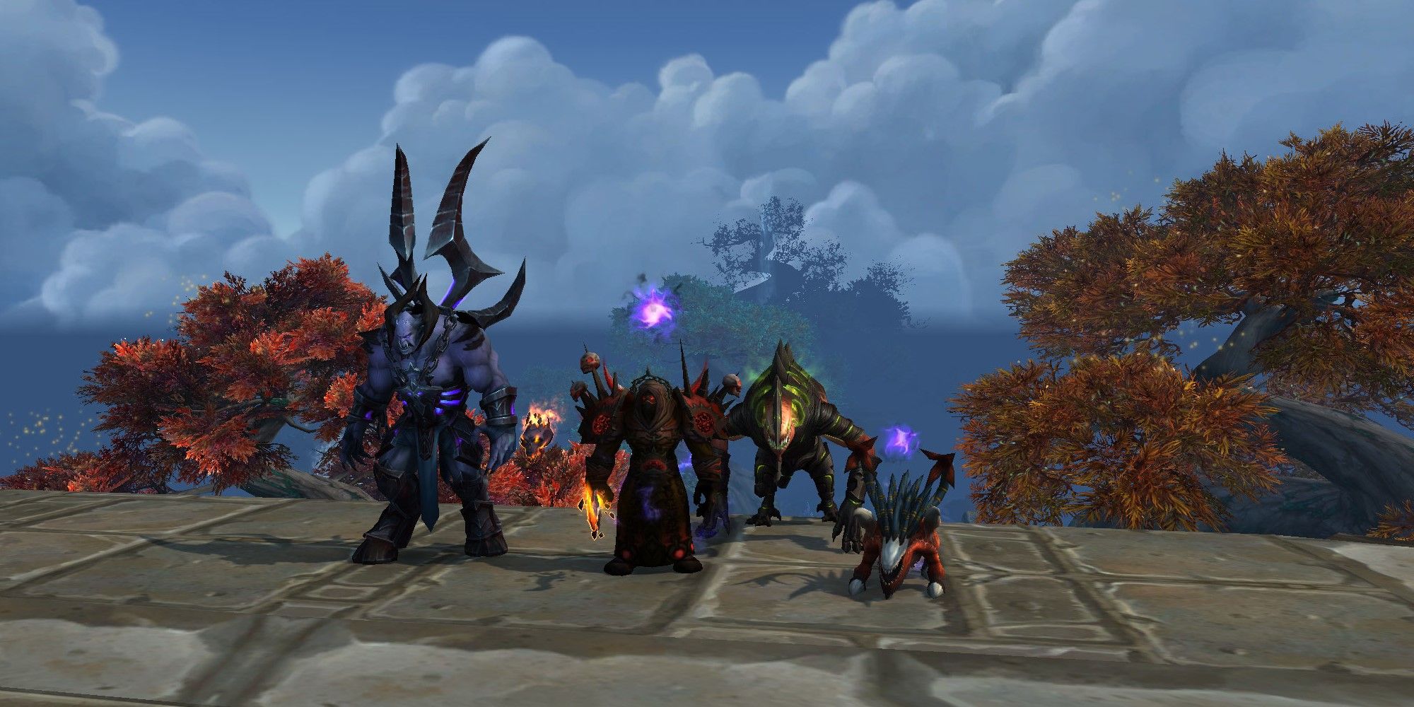 World of Warcraft Demonology feiticeiro com demônios em Taolong Steppes