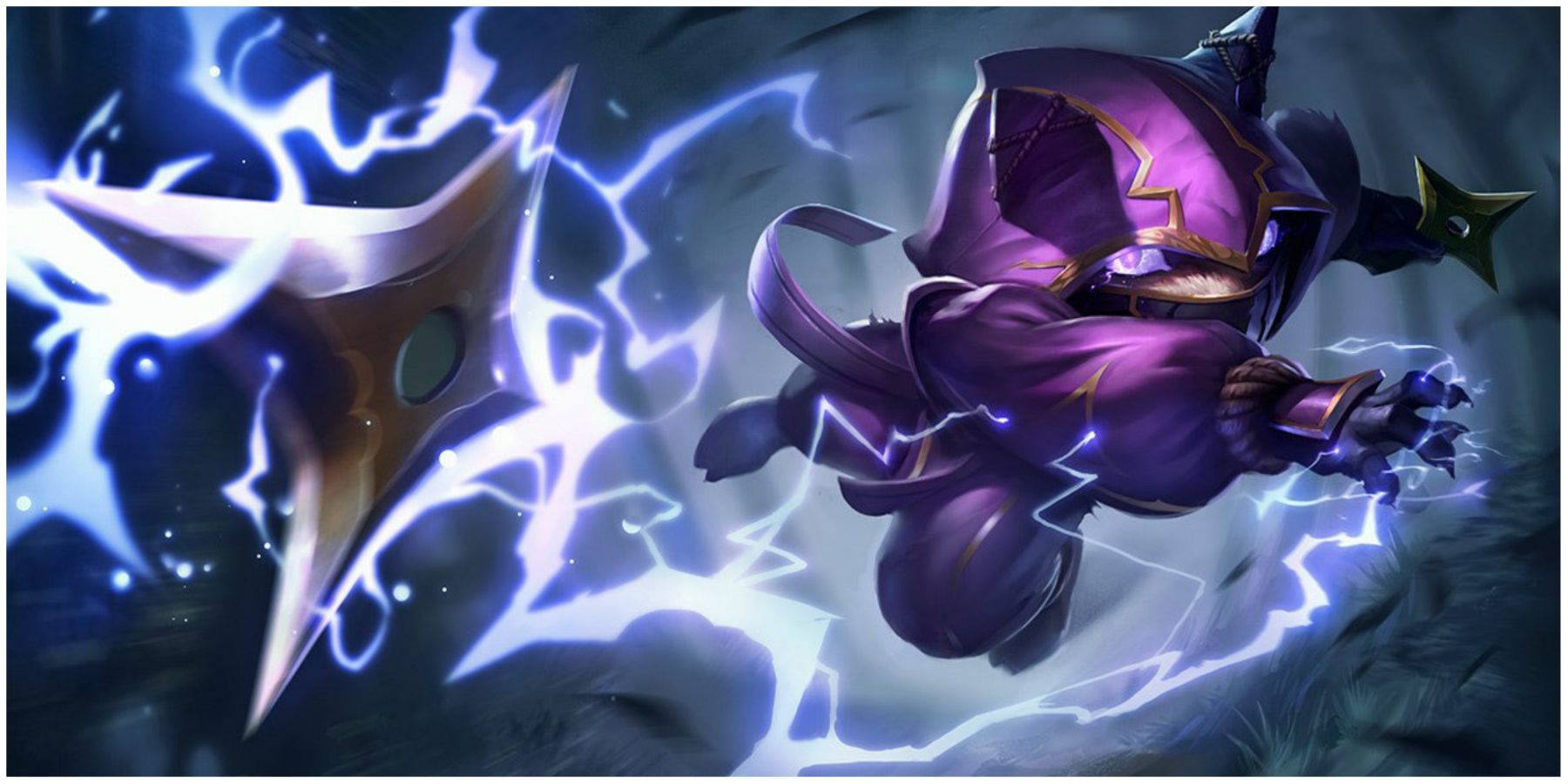 Kennen jogando uma Kunai eletrificada