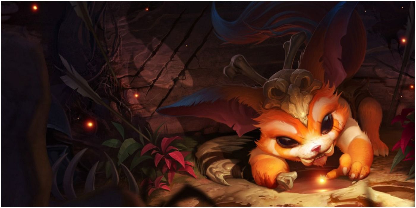 Gnar brincando na selva depois de se tornar mega