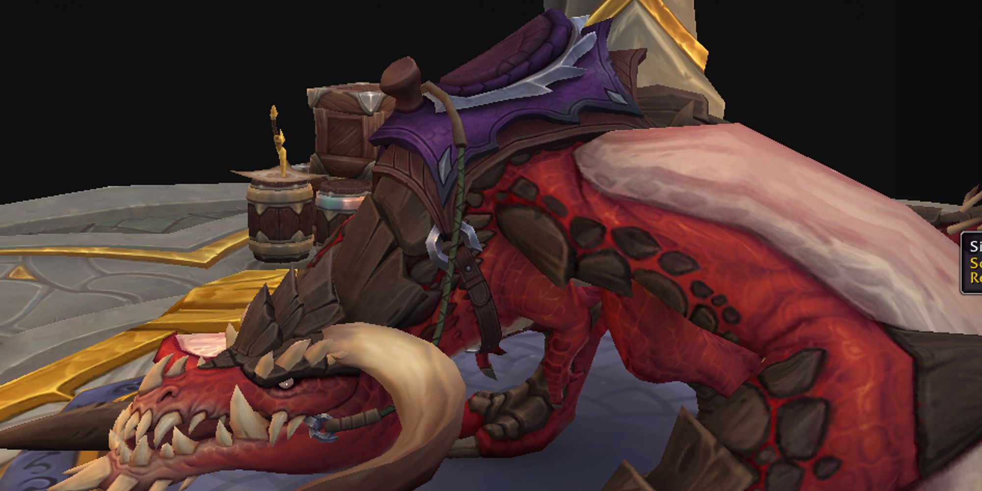 Personalizações de armaduras prateadas e roxas como vistas em World of Warcraft Dragonflight