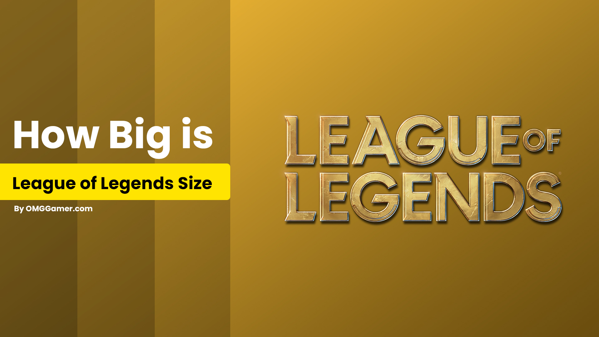 Quão grande é o tamanho do arquivo League of Legends