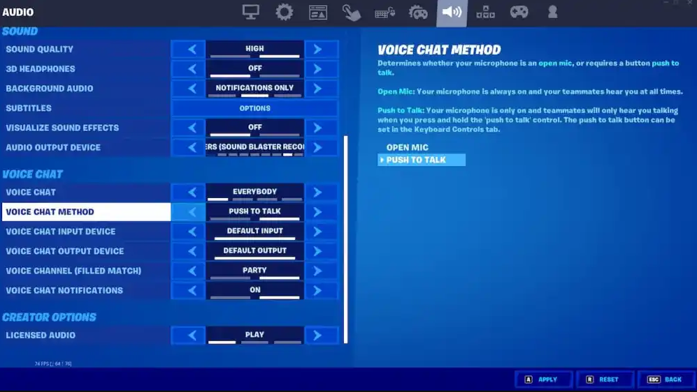 Como conversar entre plataformas no Fortnite