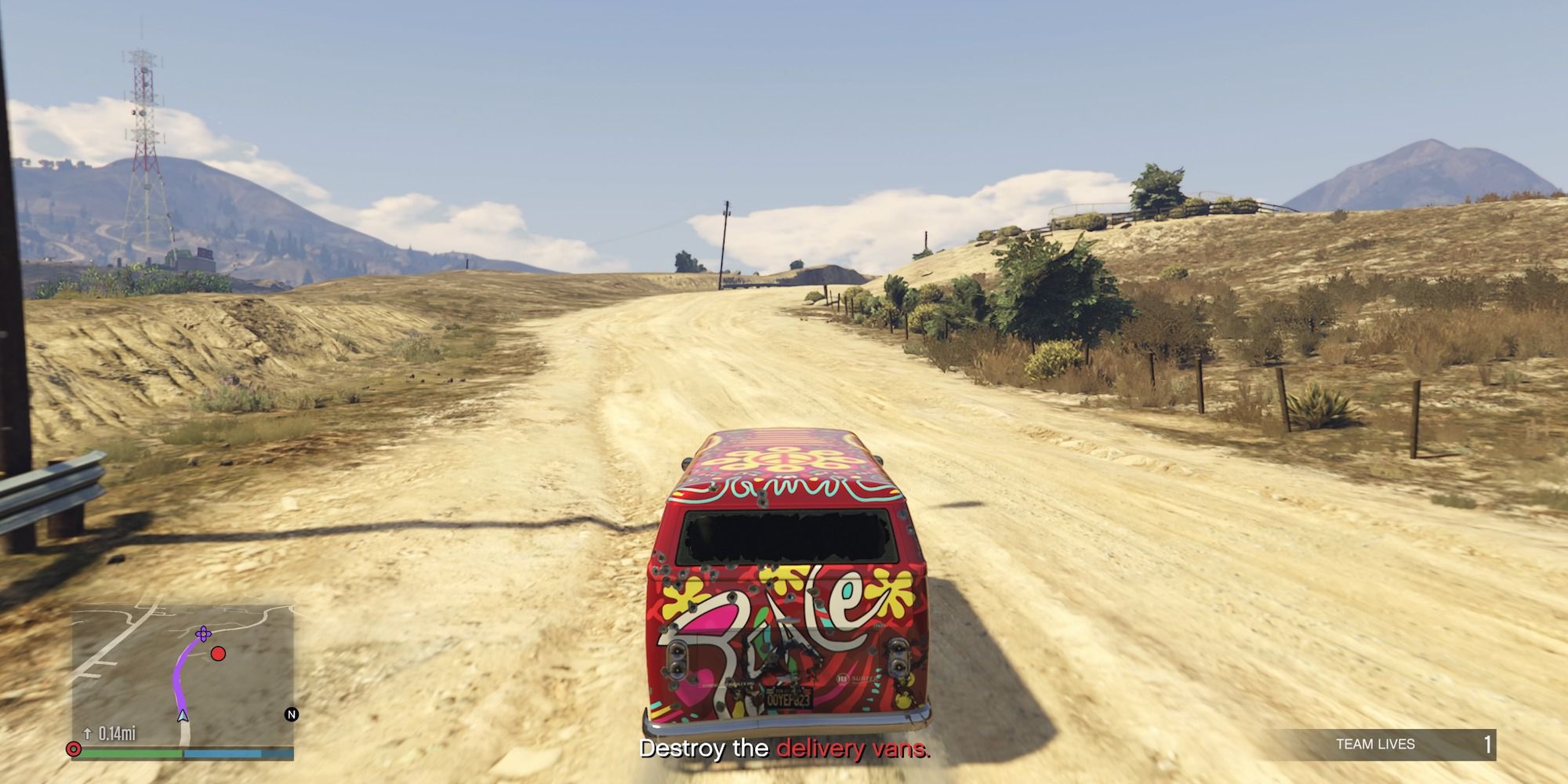 Destruindo vans de entrega GTA Online
