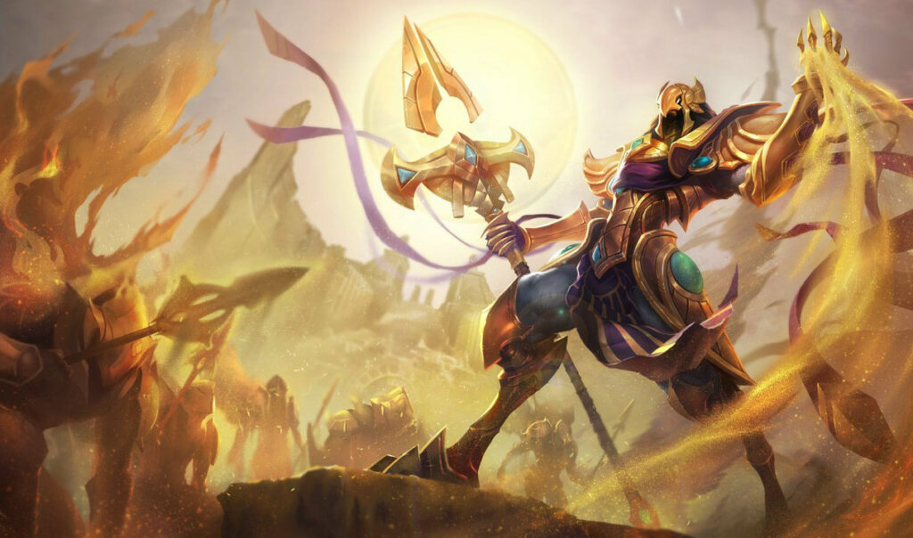 League of Legends, arte inicial do Azir