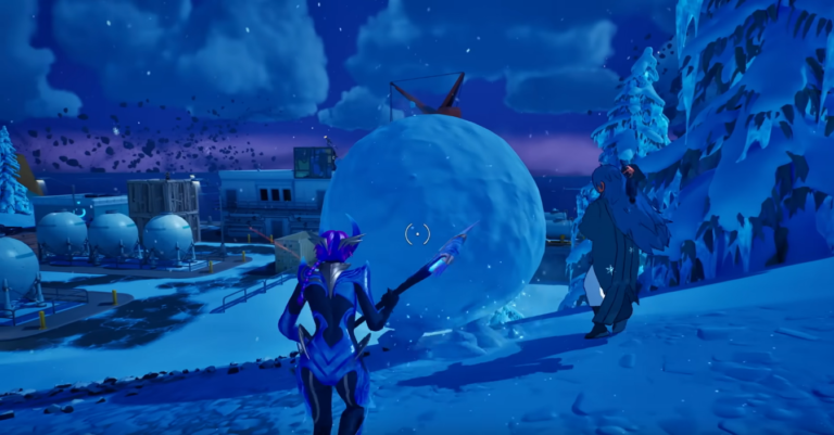 Como se esconder em uma bola de neve gigante em Fortnite