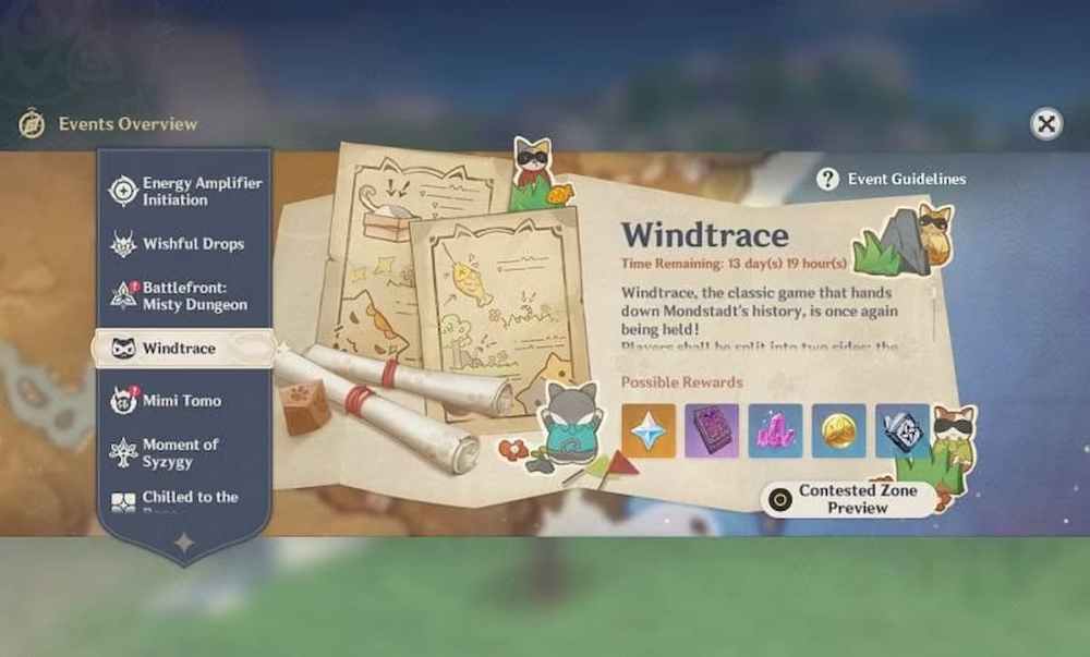 Como concluir o evento Genshin Impact Windtrace