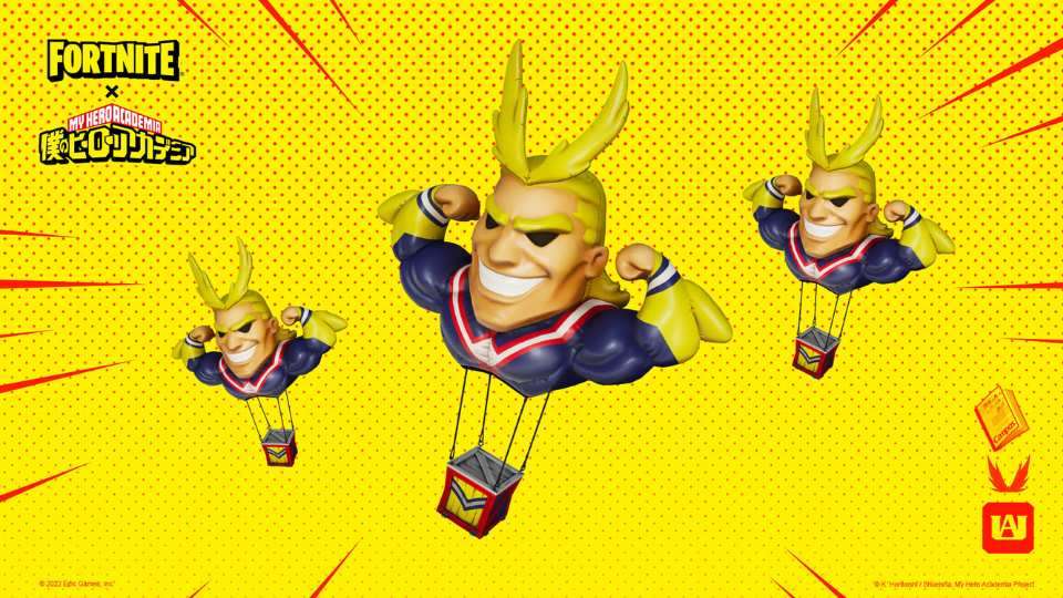 Fortnite My Hero Academia - entrega de suprimentos