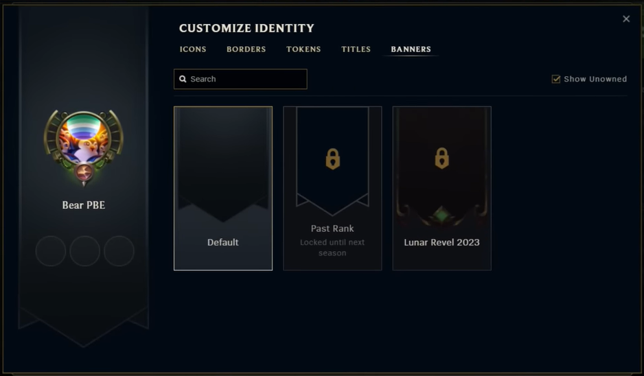 Novo banner de perfil cosmético está chegando ao League of Legends