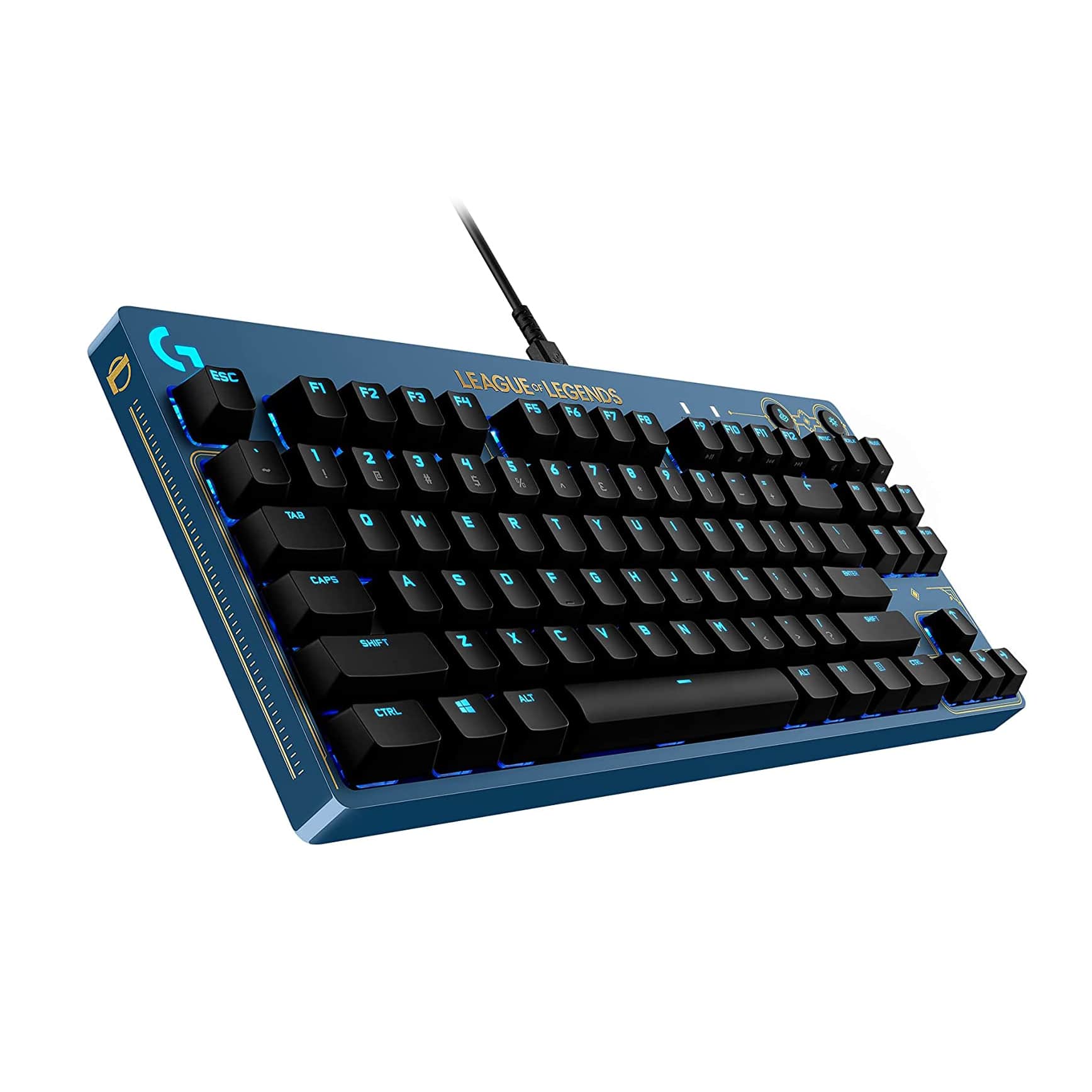 Teclado mecânico para jogos Logitech G PRO LIGHTSYNC RGB - edição oficial do League of Legends