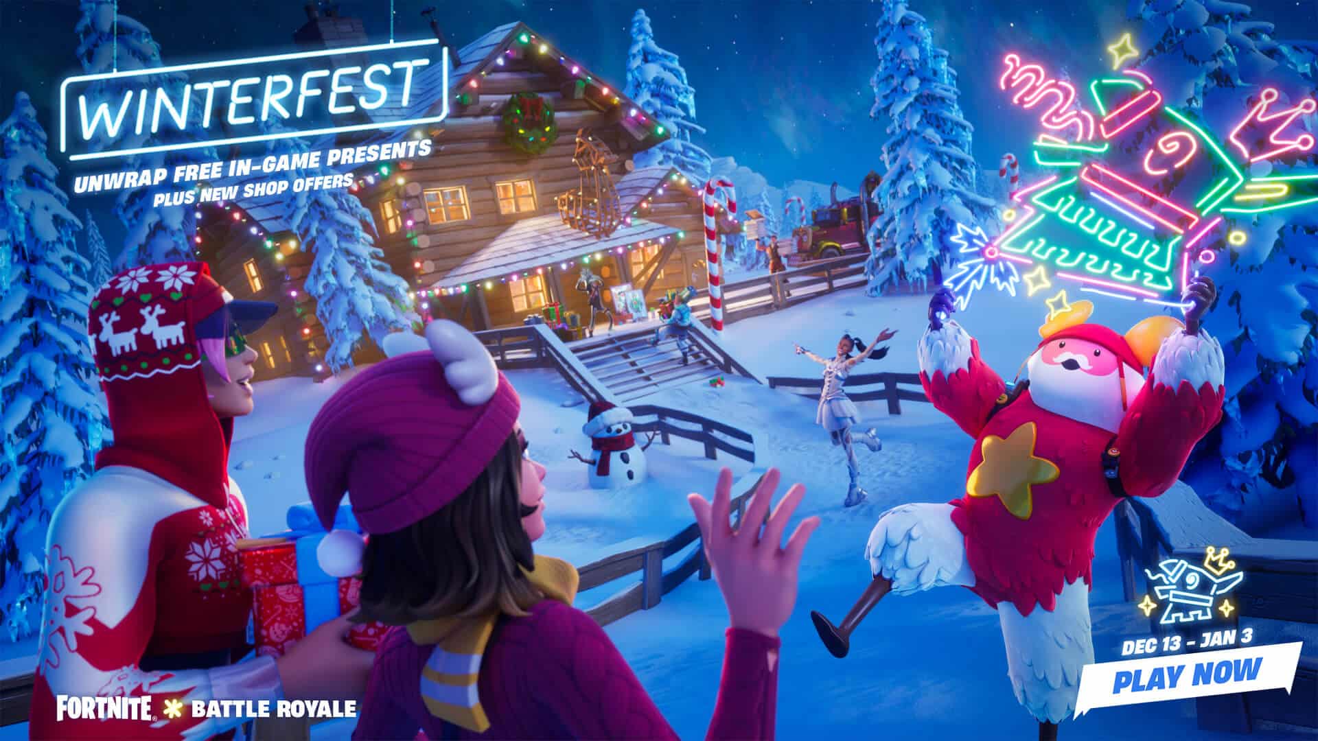 Todos os presentes do Fortnite Winterfest 2022