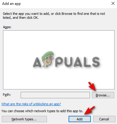 Adicionando arquivo de jogo no Firewall do Windows