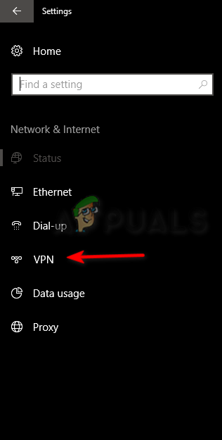 Desativando a VPN do Windows