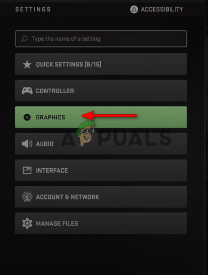 Abrindo as configurações gráficas do Warzone 2