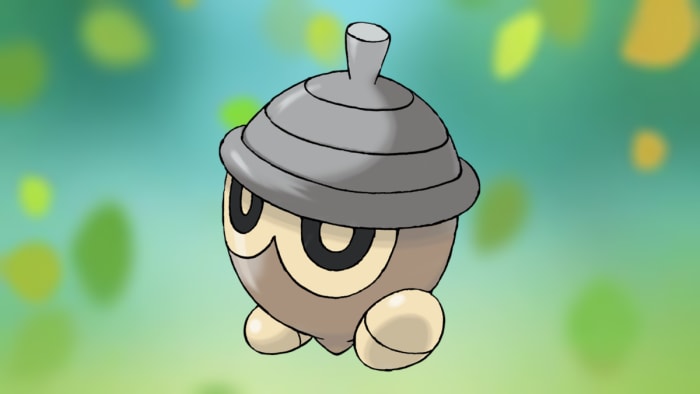 Seedot no fundo Pokémon Go Grass-type.