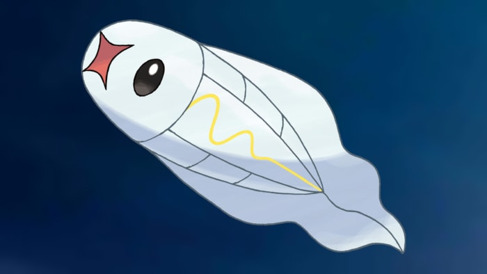 Tynamo no fundo Pokémon Go Electric-type.