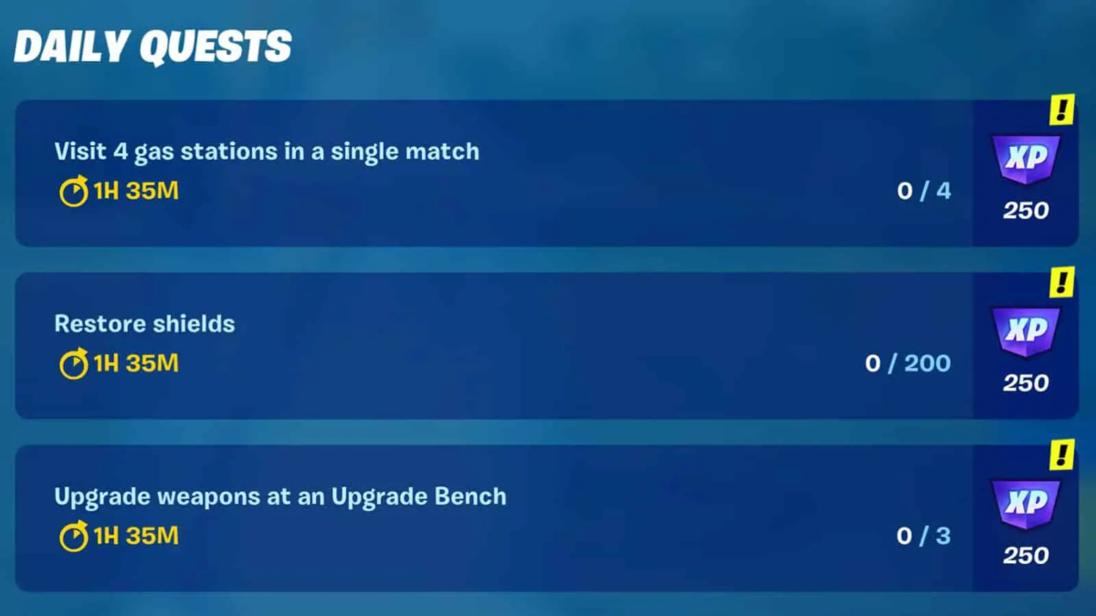 Missões diárias do Fortnite
