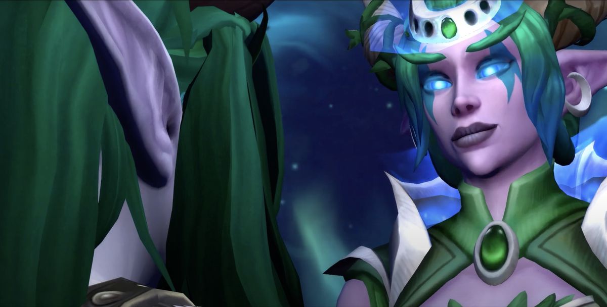 World of Warcraft: Dragonflight - Ysera, o Aspecto Verde do Dragonflight, sorri carinhosamente para sua filha
