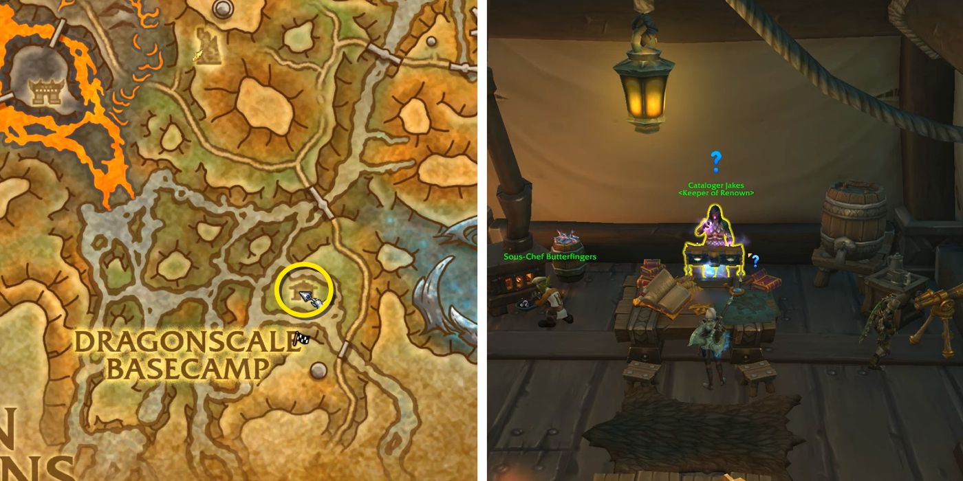 Localização do mapa do fornecedor Azure Skitterfly no WoW Dragonflight