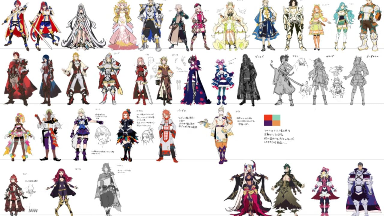 Arte conceitual do Fire Emblem Engage compartilhada em nova entrevista da Nintendo 'Pergunte ao desenvolvedor'