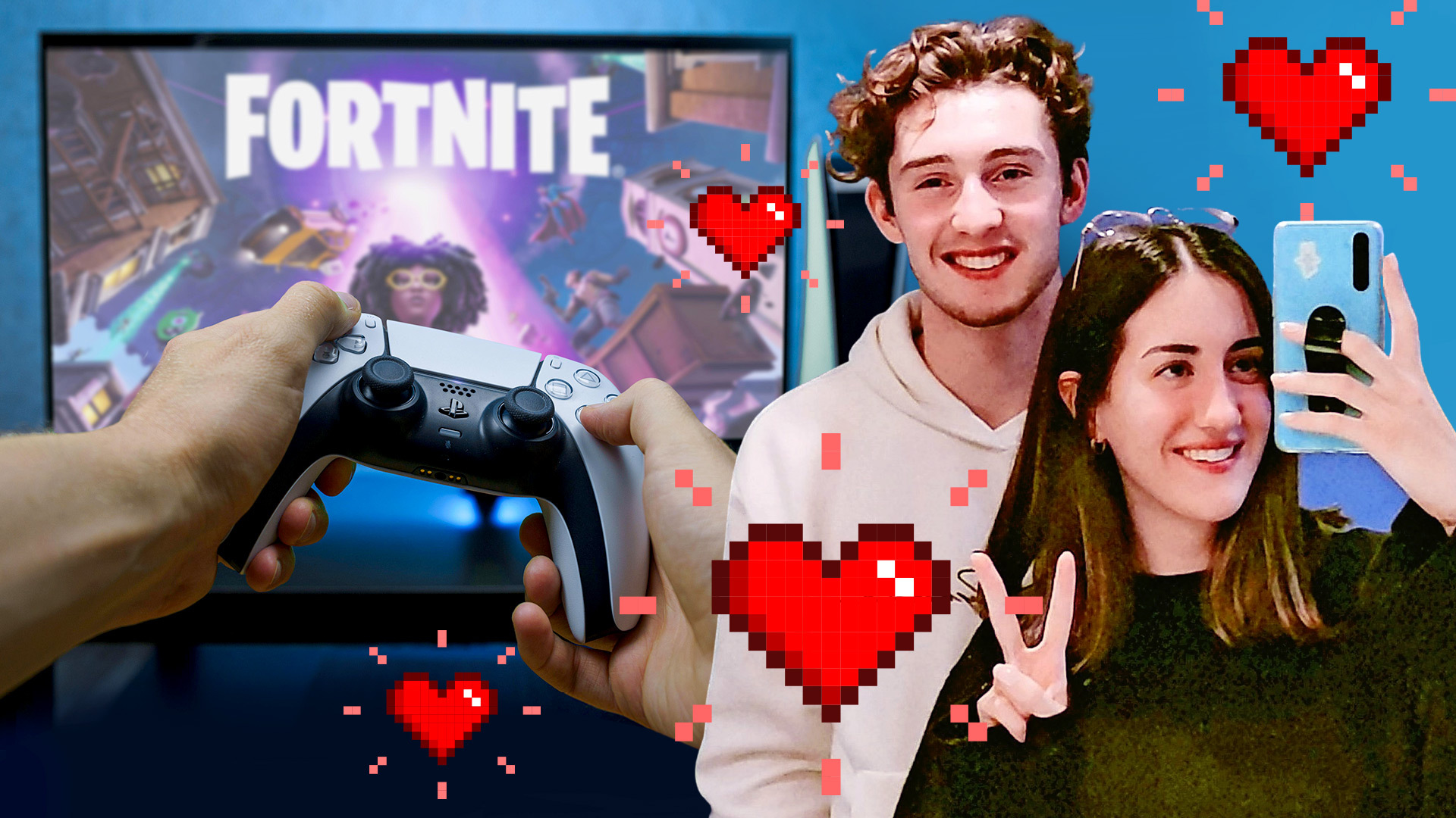 Nos apaixonamos depois de nos conhecermos no Fortnite, apesar de morarmos a 1.000 milhas de distância