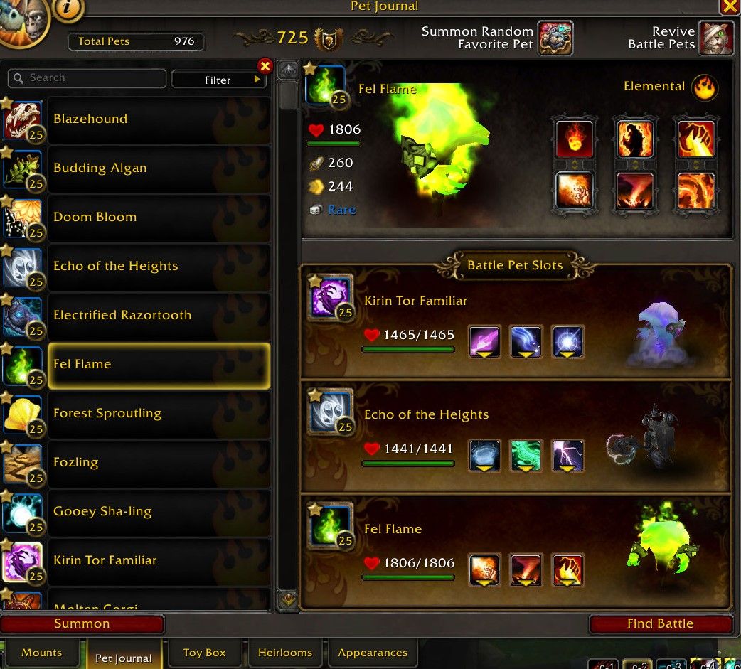 World of Warcraft Bakhushek contra a equipe elemental pet