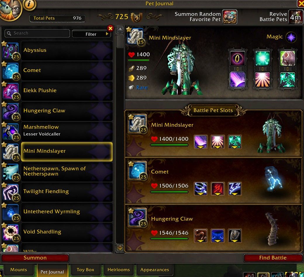 World of Warcraft Bakhushek contra equipe de animais de estimação mágicos