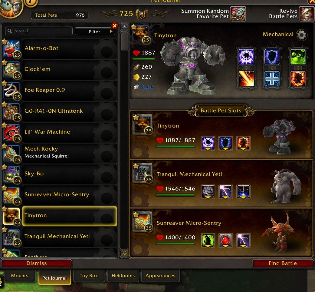 World of Warcraft Bakhushek contra equipe mecânica de mascotes