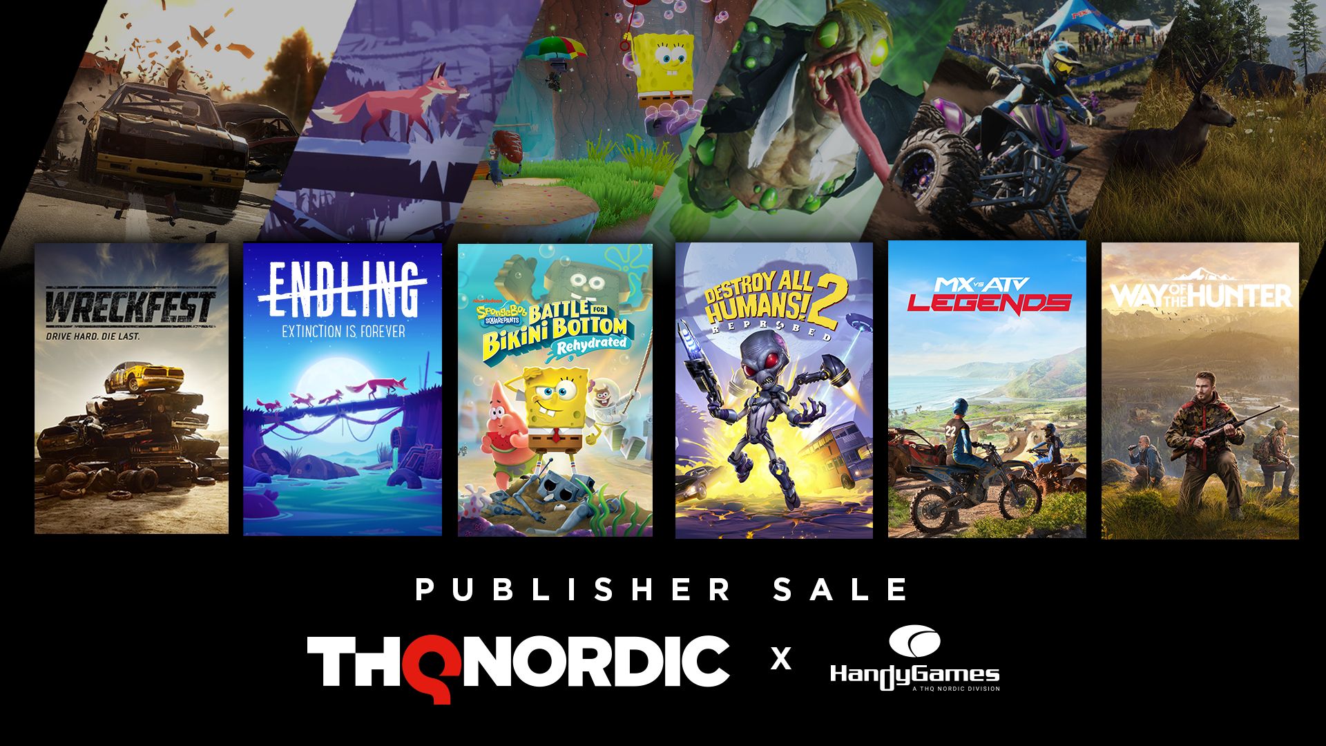De conquista galáctica a rivalidades de corrida a travessuras espongéticas, a venda de editoras da THQ Nordic and Handy Games tem algo para todos