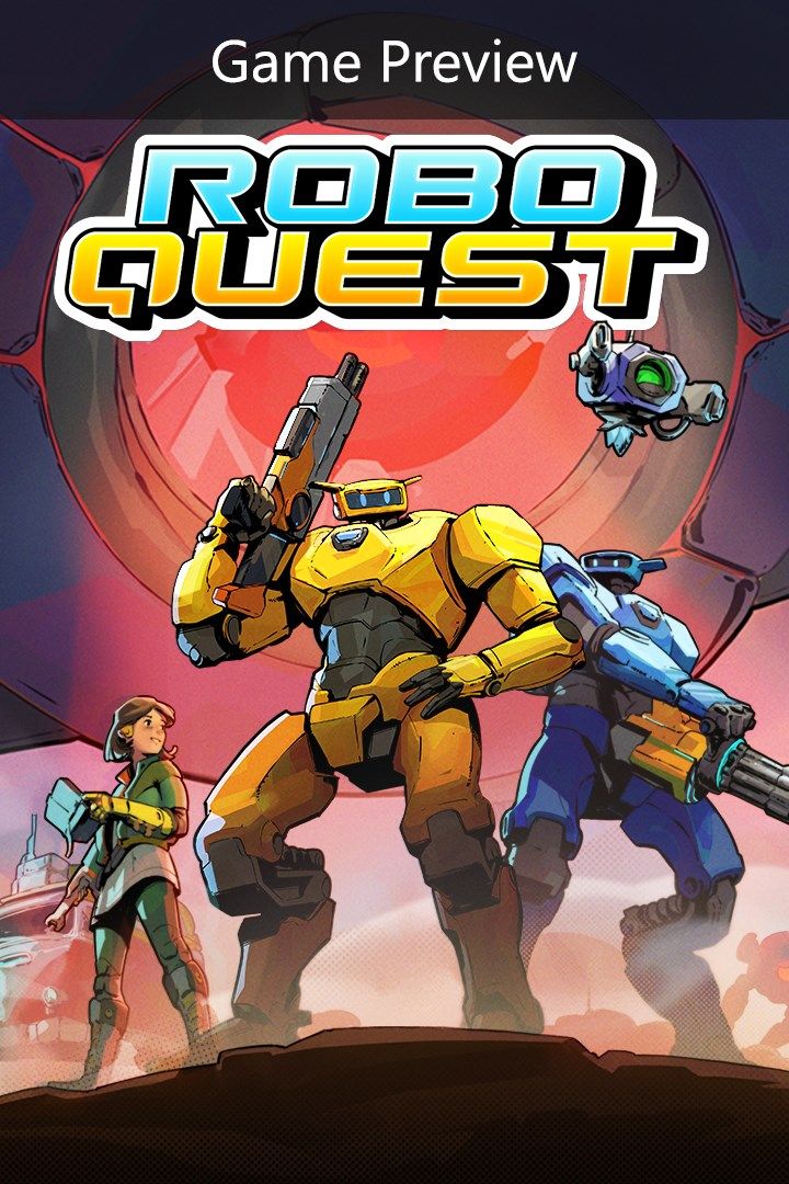 Roboquest (visualização do jogo) arte da caixa