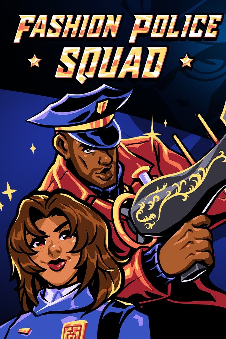 Arte da caixa do Esquadrão Policial da Moda