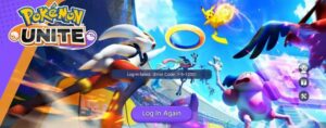 Falha no login do Pokémon Unite