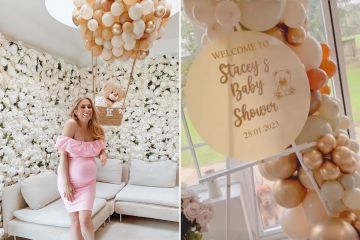 Por dentro do chá de bebê de última hora de Stacey Solomon hospedado em sua cozinha