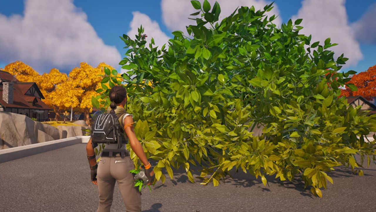 Fortnite Big Bush Bomb no jogo