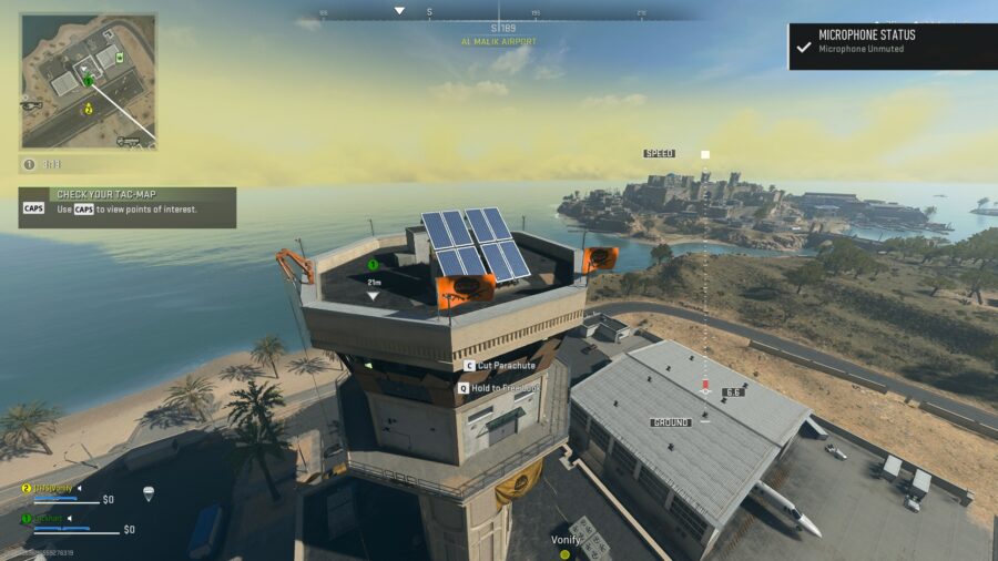 Como entrar na torre do aeroporto em Warzone 2.