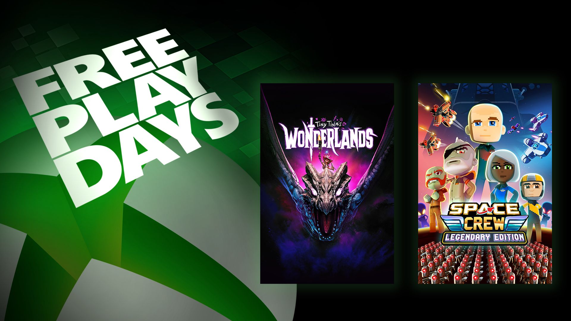 Dias de jogo grátis – Tiny Tina's Wonderlands e Space Crew Legendary Edition
