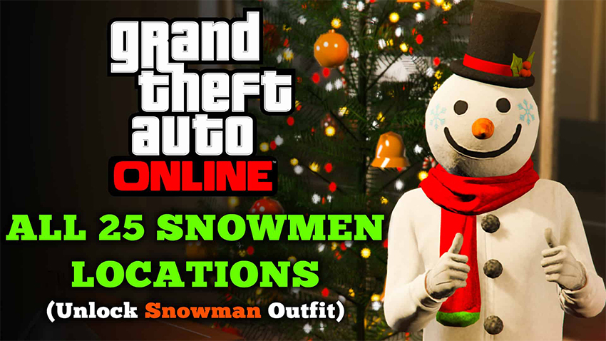 Guia do iniciante para encontrar todos os locais de bonecos de neve do GTA Online com um mapa