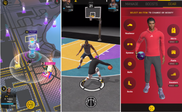 Estas são capturas de tela do NBA All-World.