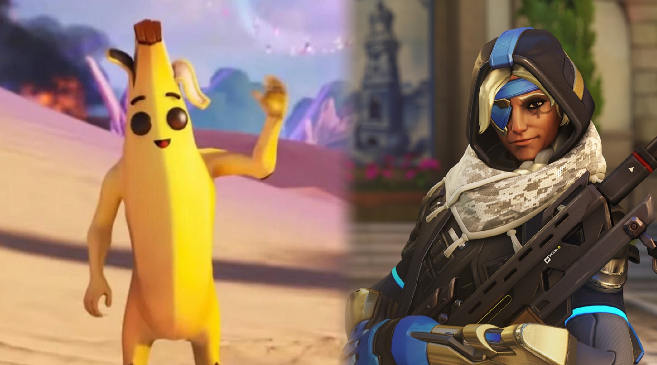 O jogador de Overwatch 2 cria uma skin incrível de 'Banana Ana' que os fãs de Fortnite adorariam