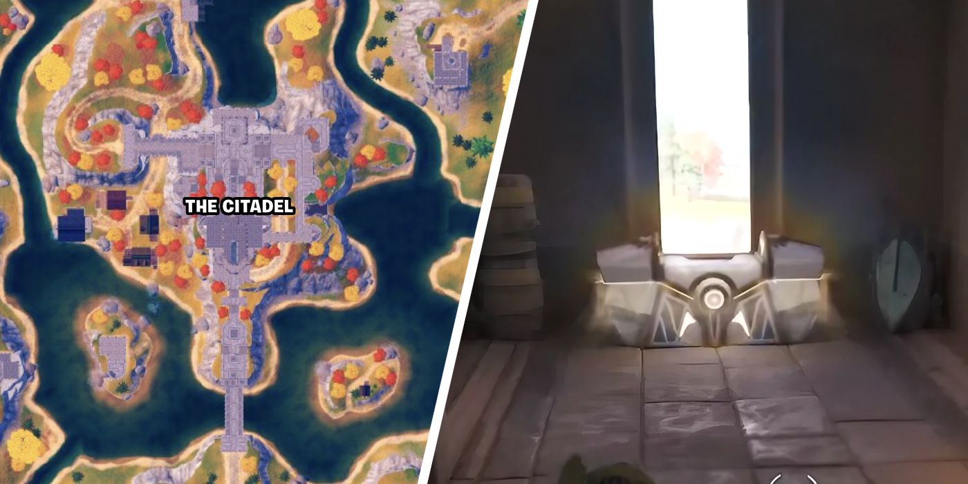 Procurando Baús Oathbound na Cidadela para Falcon Scout em Fortnite Capítulo 4 Temporada 1
