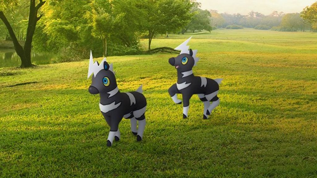 Pokemon GO Blitzle em um campo